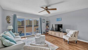 Smart TV, DVD player, books