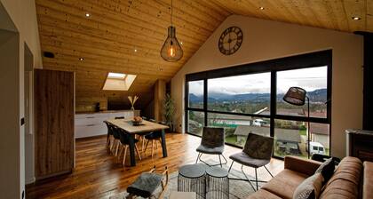 Vue panoramique*Cosy*Wifi/Netflix - chez Ă JurassiK