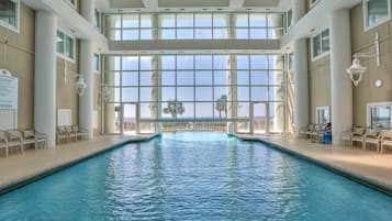 Indoor pool, a heated pool