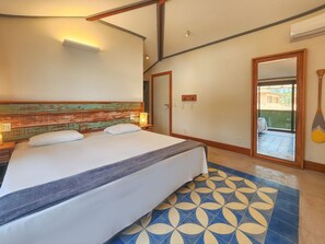 Quarto luxo, vista para o mar | Roupa de cama