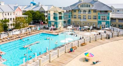 The Harbor House-Bayside-Pool-2 Blocks from Beach