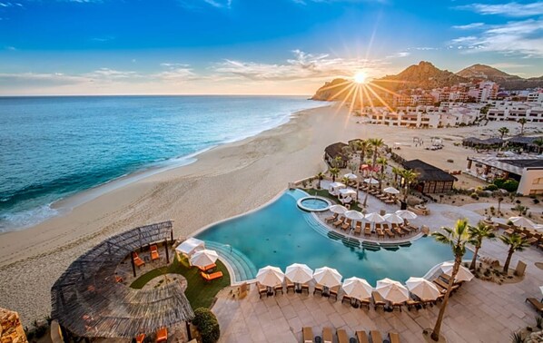 Outdoor pool, a heated pool - Sweeping ocean view Luxury Penthouse 2 Bedrooms (Cabo San Lucas)