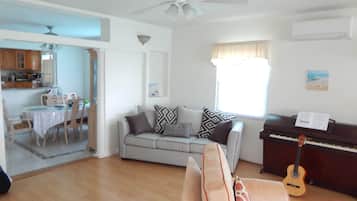Smart TV, fireplace, printers