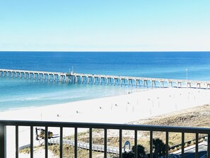 On the beach, sun-loungers, beach towels - CALYPSO 3-1004 FREE BEACHSETUPS! -Romantic OceanView from Mermaid’s King Bed! (Panama City Beach)