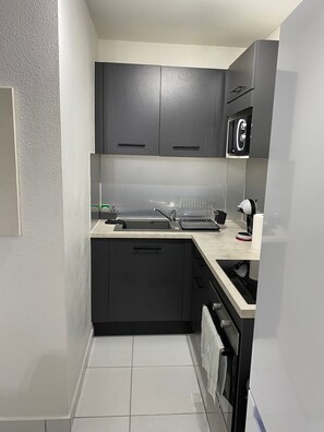 Fridge, microwave, oven, stovetop - The apartment (Les Abymes)