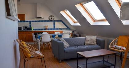 Wimereux: Beau logement lumineux ; 3 chambres avec vue sur mer