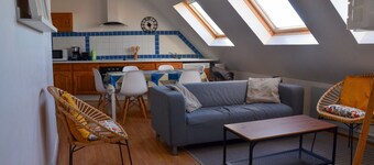 Wimereux: Beau logement lumineux ; 3 chambres avec vue sur mer