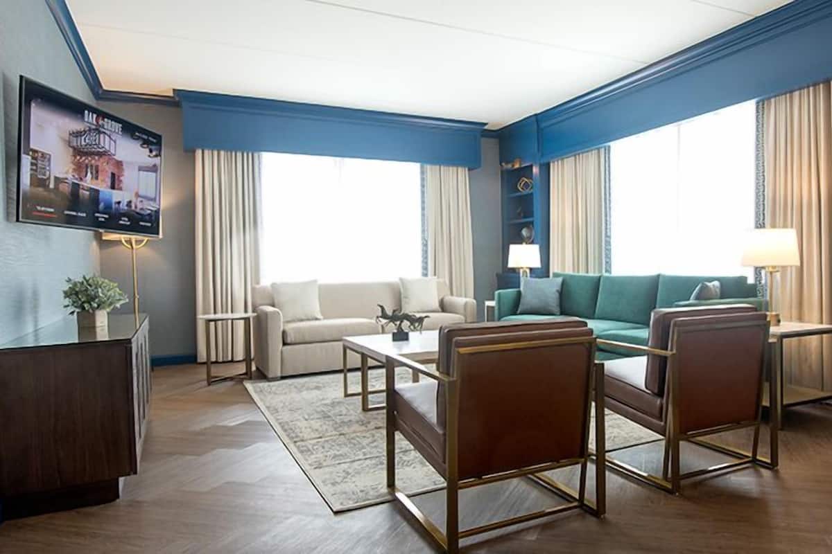 Executive-suite - 1 kingsize-seng | 1 soveværelse, skrivebord, arbejdsområde til bærbare computere