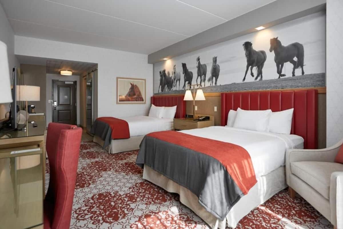 Classic Room, 2 Queen Beds | 1 bedroom, desk, laptop workspace, soundproofing