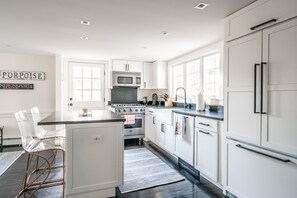 Fridge, microwave, oven, stovetop - 3 Bedroom, 2.5 Bathroom in Cape Porpoise walk to harbor! (Kennebunkport)