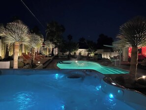 Et oppvarmet basseng