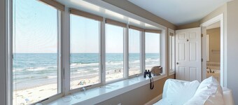 Oceanfront Stunner w/ Kayaks, Beach Gear, Fireplace, Amazing Water Views & Pond