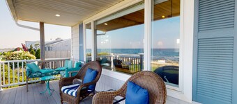 Oceanfront Stunner w/ Kayaks, Beach Gear, Fireplace, Amazing Water Views & Pond