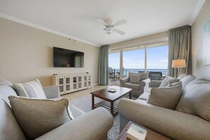 Condo, 3 Bedrooms | Living room - Sterling Shores 718 By Bliss Beach Rentals (Destin)