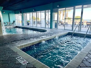 Indoor pool, a heated pool