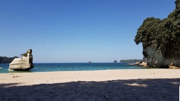 Beach nearby, sun-loungers