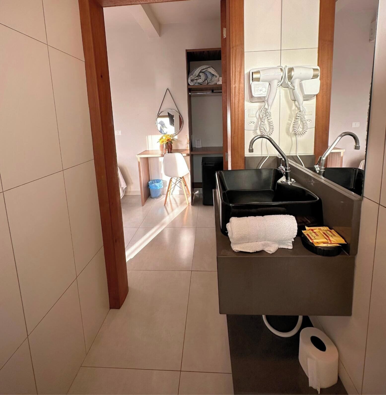 Superior Quadruple Room | Bathroom | Shower, hair dryer, towels, soap