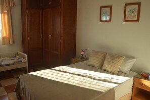 3 slaapkamers, een strijkplank/strijkijzer, gratis wifi, beddengoed