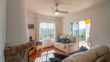 TV, fireplace, DVD player