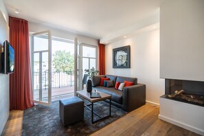 TV, fireplace - Beachhouse Bansin, App. 25 (Heringsdorf)