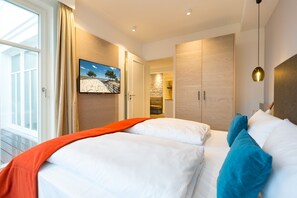 1 室のベッドルーム、セーフティボックス (室内)、WiFi、ベッドシーツ