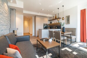 TV, fireplace - Beachhouse Bansin, app. 22 (Heringsdorf)