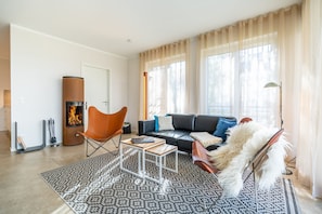 Fernseher, Kamin