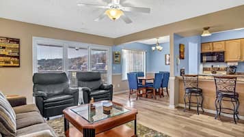 TV, fireplace, DVD player