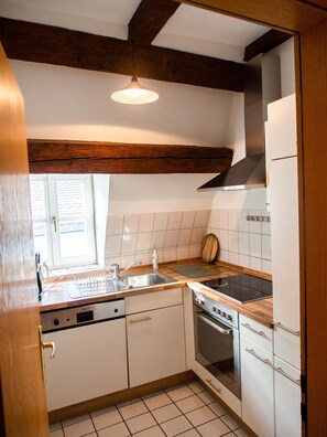 Fridge, oven, stovetop, dishwasher