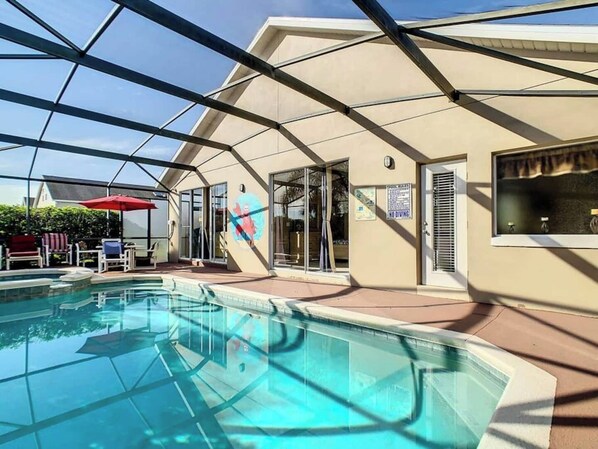 A heated pool