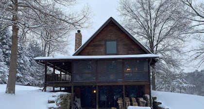 Cabin on 66 private acres with hiking trails
