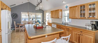 The Sea Horse | Spacious Family Home w/ Screened Porch, Fenced Yard, Beachy-Chic & Pet Friendly