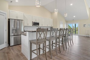 Fridge, microwave, oven, stovetop - Wildcat Haven - Waterfront; Phenomenal views! (Chincoteague Island)