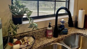 Interior - On Twisted Sisters Loop, New Tiny Cabin w/ Deck & River Frontage, Pet Friendly! (Leakey)
