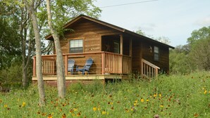 Exterior - On Twisted Sisters Loop, New Tiny Cabin w/ Deck & River Frontage, Pet Friendly! (Leakey)