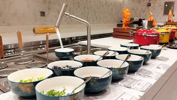 Café da manhã com buffet todos os dias (CNY 68 por pessoa)