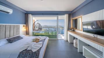 Ropa de cama de alta calidad y minibar