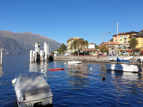 Guests can enjoy serene lakeside views and access to recreational activities like boating and fishing.