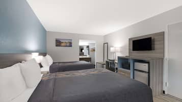 Room, 2 Queen Beds, Non Smoking | Free WiFi, bed sheets