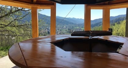 House with all comforts with a breathtaking view of the Vosges