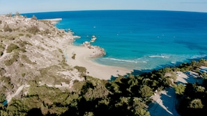 Beach - Periyiali Resort villa Cleo at Konnos  Beach - Cape Greko - clubhouse services. (Protaras)