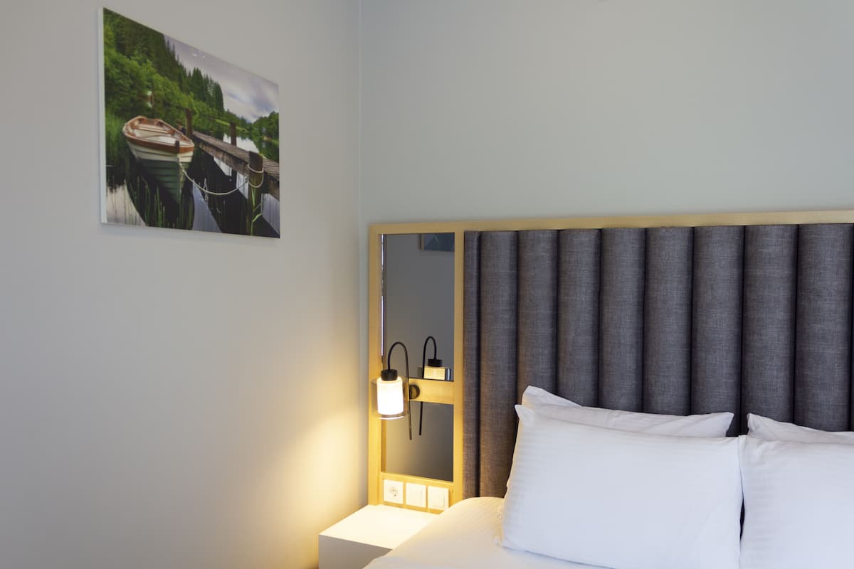 Premium bedding, free minibar items, individually decorated