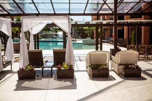 屋外プール、温水プール