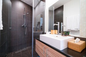 Hair dryer, towels