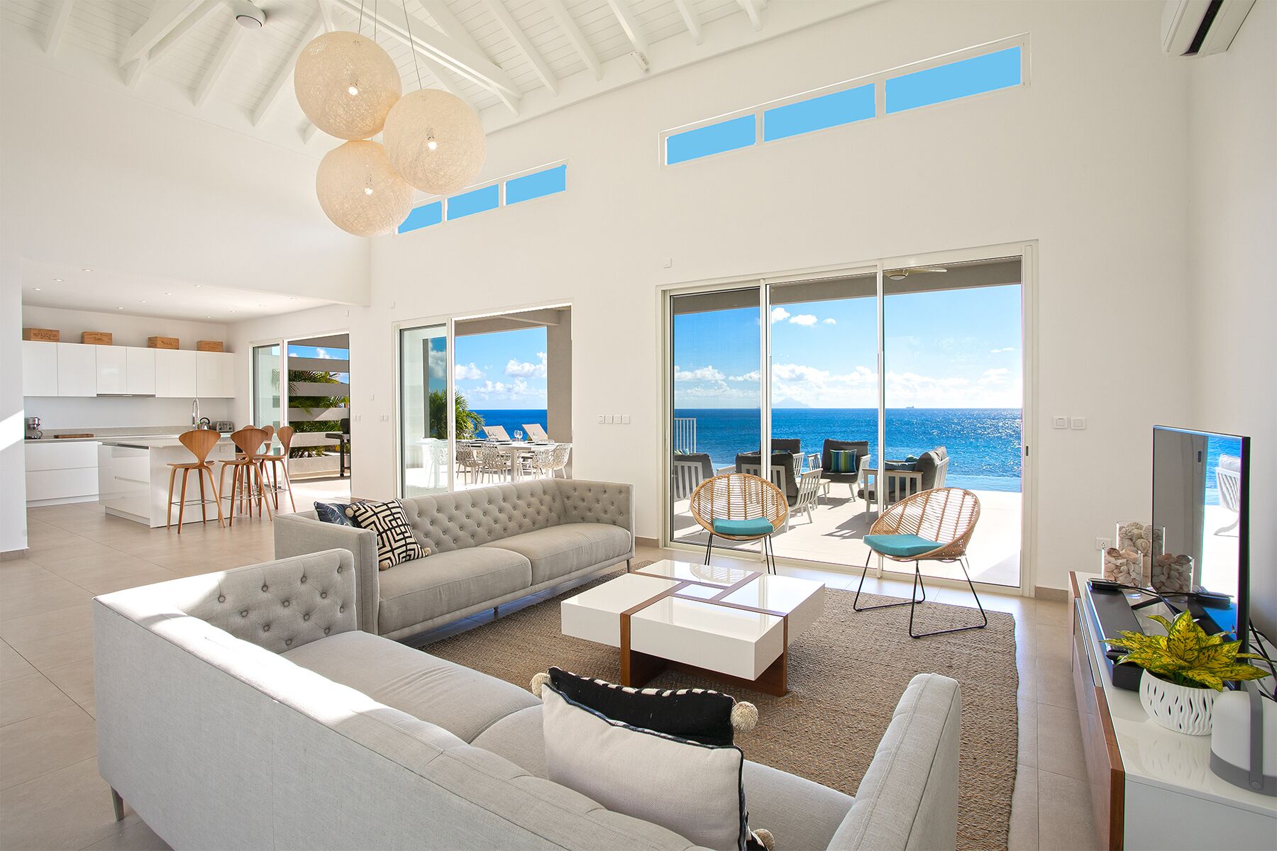 Smart-tv, en stereo och kontor