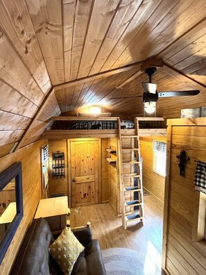 Fernseher, Kamin