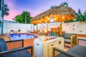 Et oppvarmet basseng