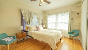 2 bedrooms, iron/ironing board, travel crib, WiFi