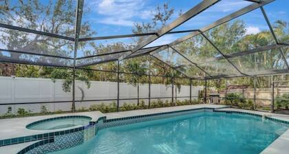 Contemporary Home with heated LARGE POOL and SPA