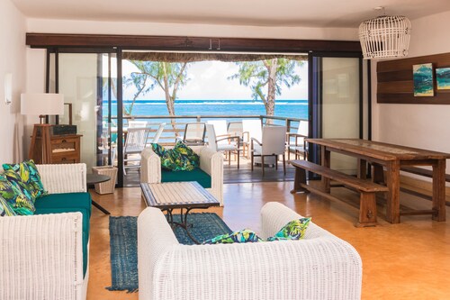 Spacious villa set in the turquoise lagoon of Trou d'eau Douce